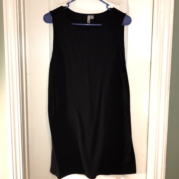 New SUPER Sexy ASOS Black Super Soft Slit Black Sexy Casual Mini Dress - Picture 6 of 12